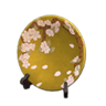 golden decorative plate