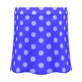 Long Polka Skirt (Blue) NH Icon.png