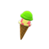 melon-cheesecake cone