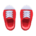 Rubber-toe sneakers's Red variant