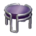 Sleek side table's Purple variant