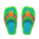 Beaded sandals's Green variant