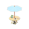 Bistro Table (Light Wood - Light Blue) NH Icon.png