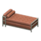 Cool Bed (Silver - Brown) NH Icon.png