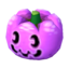 Purple-pumpkin head