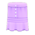 Buttoned Lace Skirt (Purple) NH Storage Icon.png