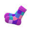 color-blocked socks