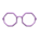Octagonal glasses's Purple variant