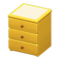 Simple Small Dresser (Yellow - White) NH Icon.png