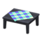 Wooden Table (Black - Blue) NH Icon.png