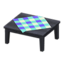 Wooden Table (Black - Blue)
