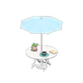 Bistro Table (White - Light Blue) NH Icon.png