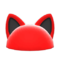 Flashy Pointy-Ear Animal Hat (Red) NH Icon.png