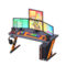 Gaming Desk (Black & Orange - Rhythm Game) NH Icon.png