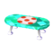 Polka-Dot Low Table (Emerald - Red and White) NL Model.png