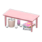 Sloppy Table (Pink - Kids) NH Icon.png