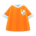Soccer-uniform top's Orange variant