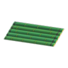 green bamboo mat