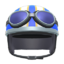 helmet with goggles