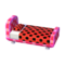Polka-Dot Bed (Peach Pink - Pop Black) NL Model.png