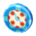 Polka-dot clock's Soda blue variant