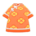 Silk floral-print shirt's Orange variant