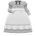 Full-length maid gown's Light gray variant