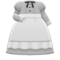 Full-Length Maid Gown (Light Gray) NH Icon.png