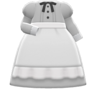 Full-Length Maid Gown (Light Gray) NH Icon.png