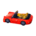 Sports car's Red variant