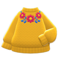 Flower Sweater (Yellow) NH Icon.png