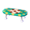 Polka-Dot Low Table (Melon Float - Cola Brown) NL Model.png