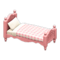 Ranch Bed (Pink - Pink Gingham) NH Icon.png