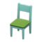 Simple Chair (Blue - Green) NH Icon.png