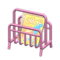 Tubular Magazine Rack (Pink - Comic Magazine) NH Icon.png