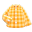 Gingham Picnic Shirt (Orange) NH Icon.png