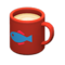 Mug (Red - Fish) NH Icon.png