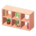 Open wooden shelves's Pink variant