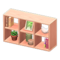 Open Wooden Shelves (Pink - Forest Photo) NH Icon.png