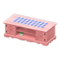 Ranch Lowboard (Pink - Blue Gingham) NH Icon.png