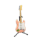 Rock Guitar (Coral Pink - Emblem Logo) NH Icon.png