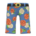 Rose-print slacks's Orange roses on blue variant