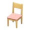 Simple Chair (Natural - Pink) NH Icon.png