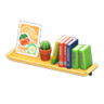 wall-mounted bookshelf