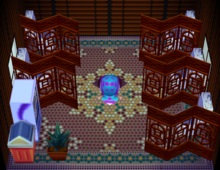 Billy's house interior in Animal Crossing