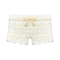 Lace Shorts (White) NH Icon.png