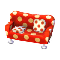 Polka-dot sofa