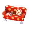 polka-dot sofa