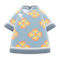 Silk Floral-Print Shirt (Gray) NH Icon.png