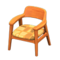 Nordic Chair (Natural Wood - Orange) NH Icon.png
